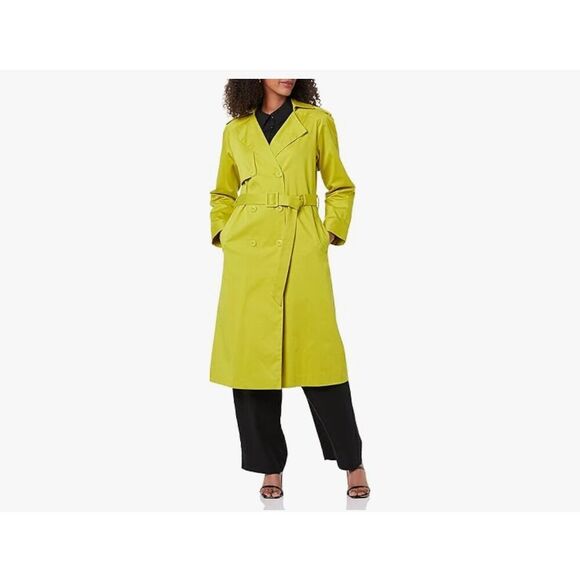 NEW TEREA Citronelle Nicolette Belted Trench Coat XL - Picture 6 of 8